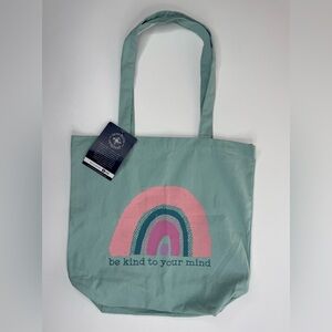 NWT Northern Original Rainbow “Be Kind To Your Mind” Canvas Original Tote